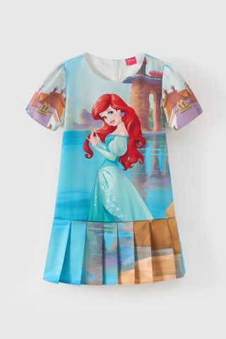 Đầm váy thô ngắn tay nàng tiên cá Ariel bé gái Rabity 550.020