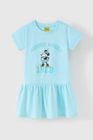 Đầm váy thun ngắn tay Minnie bé gái Rabity 550.024