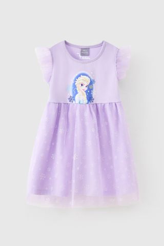 Đầm váy voan Elsa ngắn tay bé gái Rabity 550.033