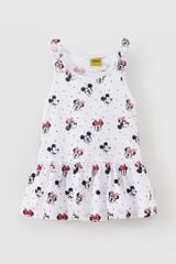 Đầm váy thun sát nách Mickey & Minnie bé gái Rabity 552.001