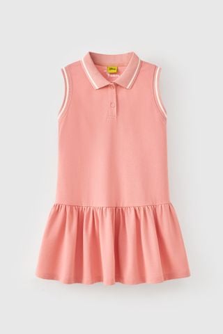 Đầm thun polo sát nách Stitch Disney bé gái Rabity 552.017