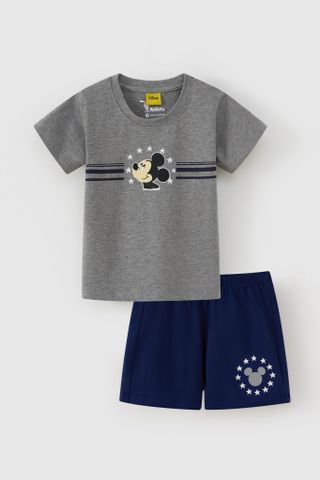 Đồ bộ thun ngắn tay Mickey bé trai Rabity 560.001