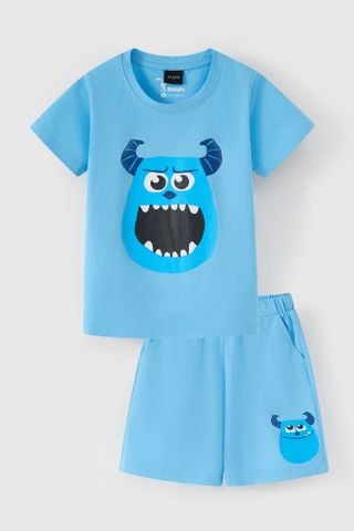 Đồ bộ thun ngắn tay Monsters bé trai Rabity 560.016