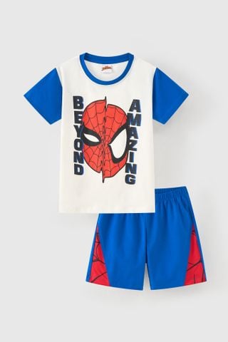 [Độc quyền Online] Đồ bộ thun tay ngắn Spider-Man Marvel bé trai Rabity 560.900