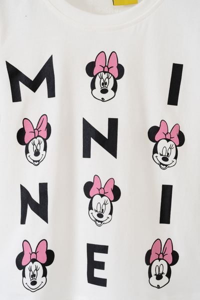 Áo thun Minnie ngắn tay bé gái Rabity 5627