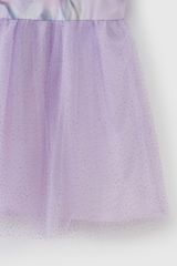Đầm váy thô Elsa ngắn tay bé gái Rabity 5637
