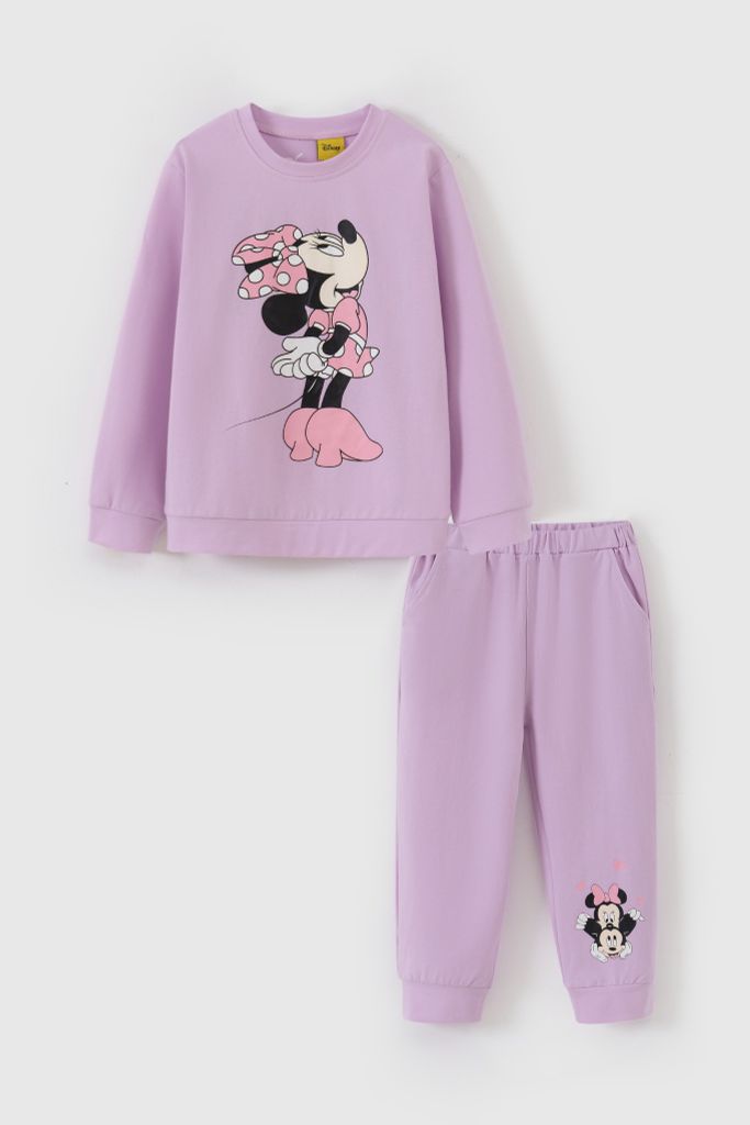 Bộ thun bé gái dài tay Rabity Minnie 5644