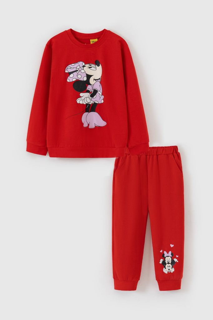 Bộ thun bé gái dài tay Rabity Minnie 5644