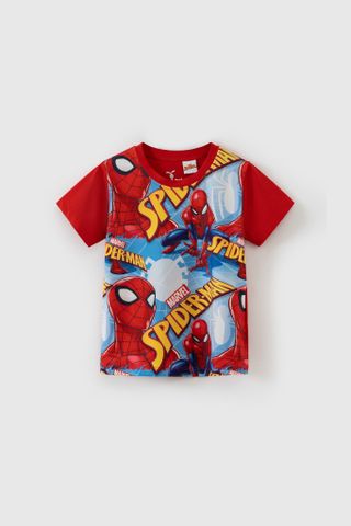 Áo thun Spider-Man ngắn tay bé trai Rabity 5645