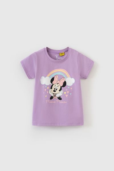 Áo thun Minnie ngắn tay bé gái Rabity 5646