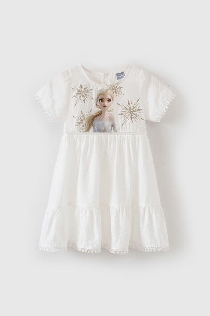 Đầm váy thô phối ren Elsa Rabity 5648