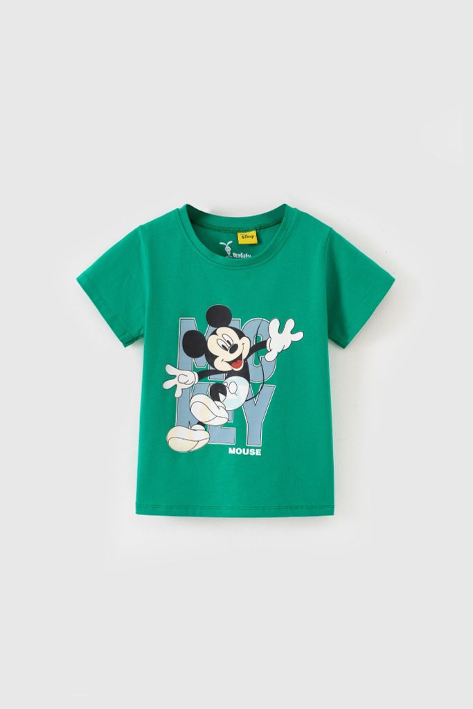 Áo thun Mickey ngắn tay bé trai Rabity 5651.01