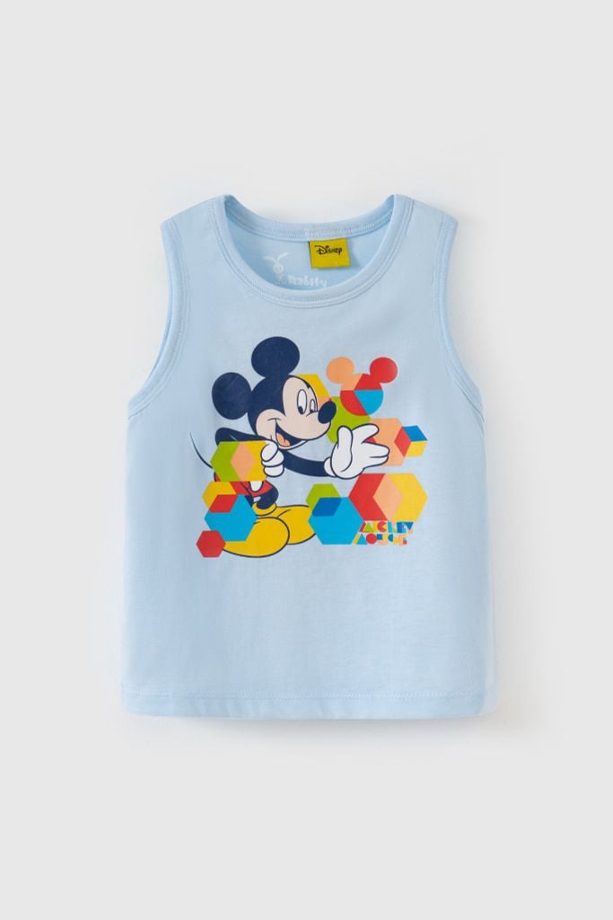 Áo thun sát nách Mickey bé trai Rabity 5679