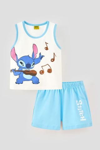 [Deal trải nghiệm] [Độc quyền Online] Đồ bộ thun sát nách Stitch Disney bé trai Rabity 567.900