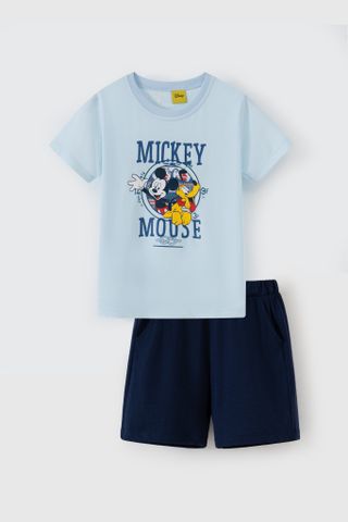 Đồ bộ thun ngắn tay bé trai Mickey Rabity 5680