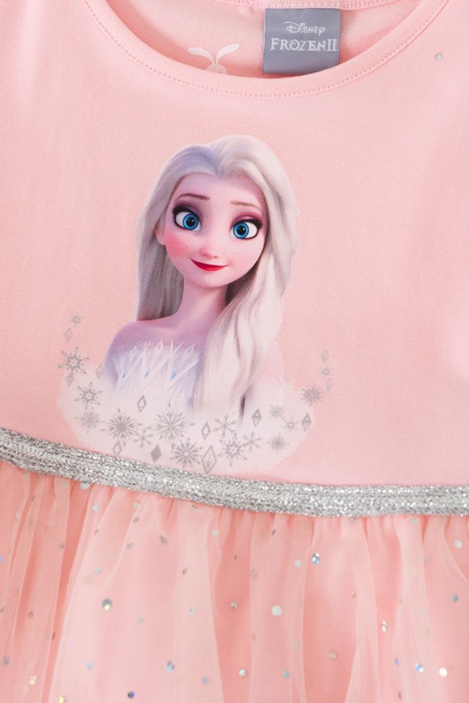 Đầm váy công chúa voan ngắn tay bé gái Elsa Rabity 5694