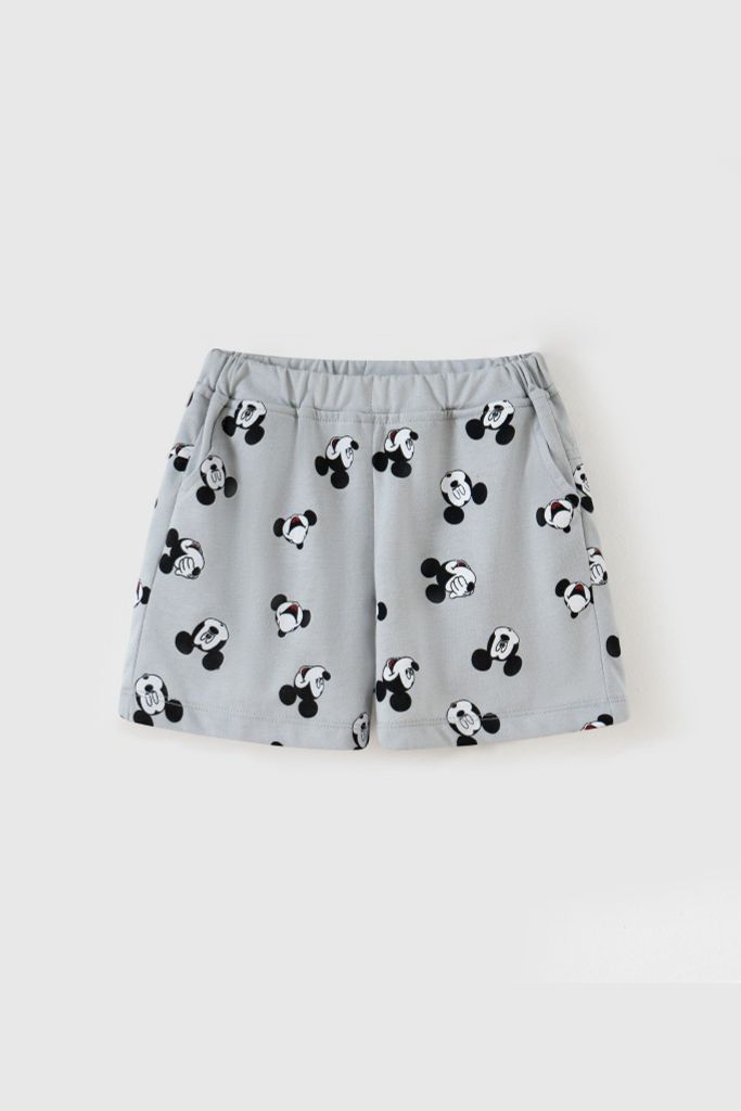 Quần short thun Mickey bé trai Rabity 5702