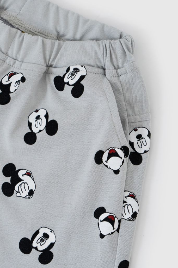 Quần short thun Mickey bé trai Rabity 5702