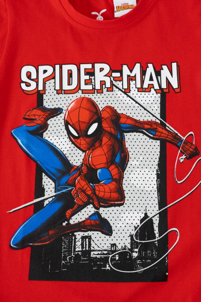 Áo thun ngắn tay bé trai Spider-man Rabity 5707