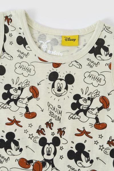 Bộ thun sát nách Mickey bé trai Rabity 5710