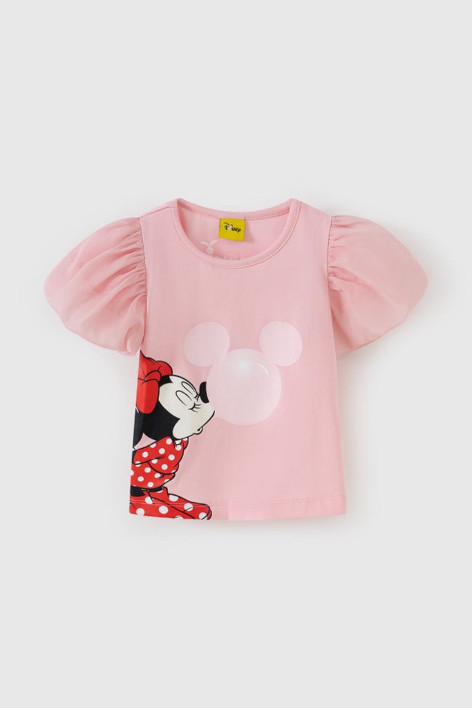 Áo thun ngắn tay bé gái Minnie Rabity 5717