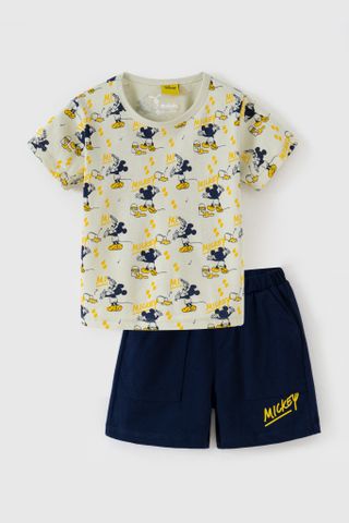 Đồ bộ thun ngắn tay bé trai Mickey Rabity 5773