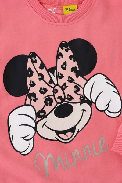 Áo nỉ dài tay bé gái Minnie Rabity 5781