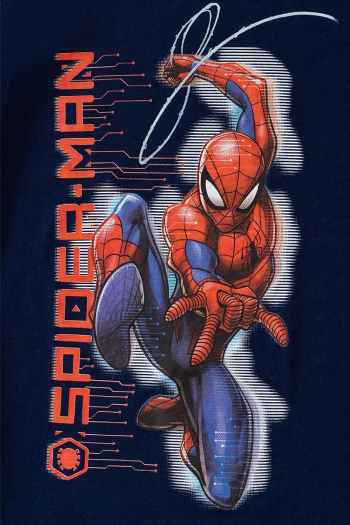 Áo thun ngắn tay Spider-man bé trai Rabity 5787