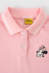 Áo thun polo ngắn tay Minnie bé gái Rabity 5802