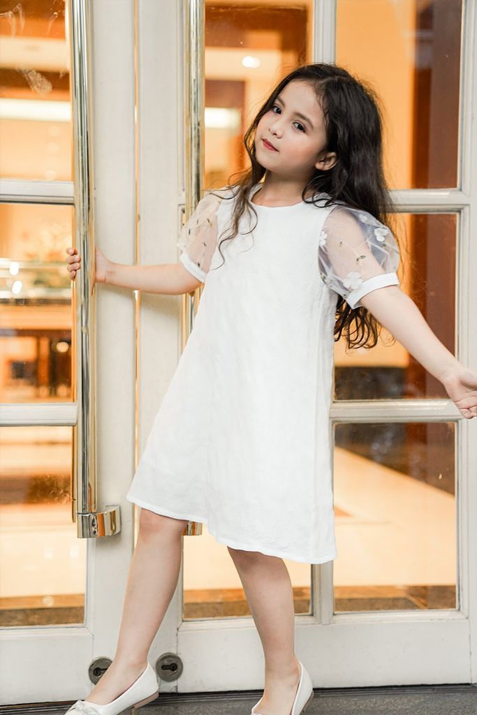 Đầm váy ngắn tay bé gái Rabity x ELLE Kids- designed in Paris 80021