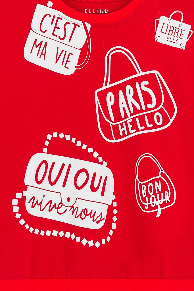 Áo nỉ dài tay bé gái Rabity x ELLE Kids- designed in Paris 80048