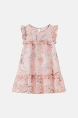 Đầm váy voan bé gái ngắn tay Rabity x ELLE Kids- designed in Paris 81016.01