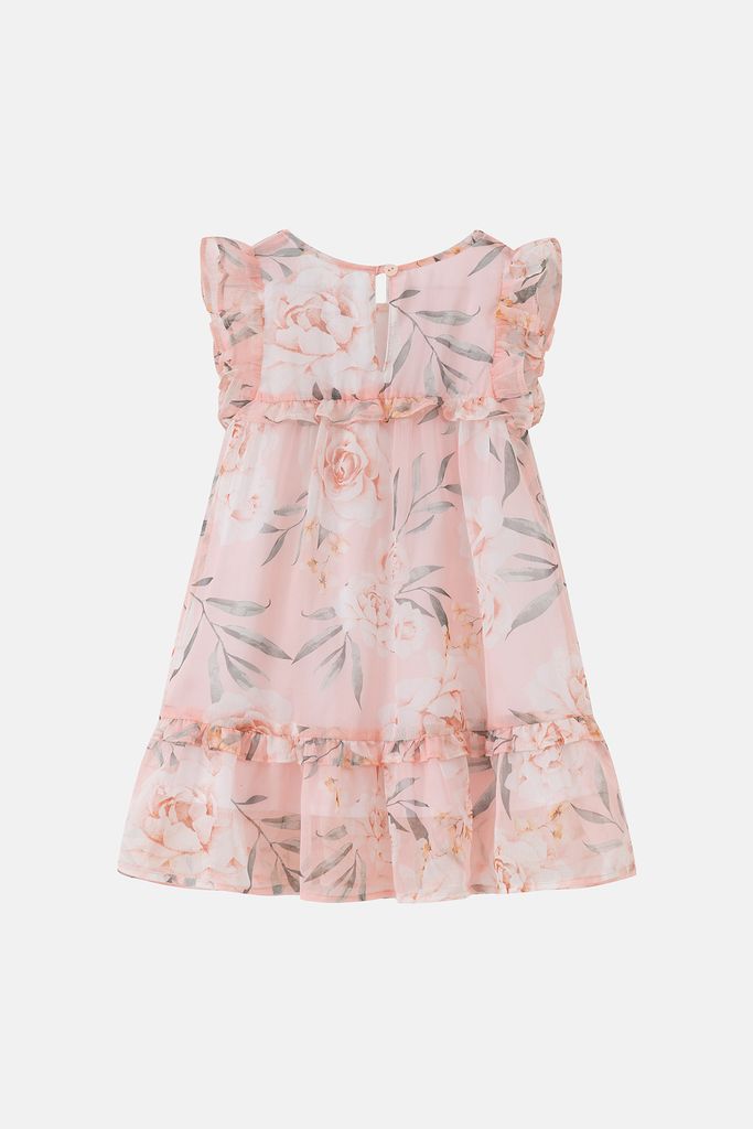 Đầm váy voan bé gái ngắn tay Rabity x ELLE Kids- designed in Paris 81016.01