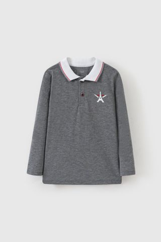 Áo thun polo cổ bẻ dài tay bé trai Rabity x ELLE Kids - designed in Paris 82021