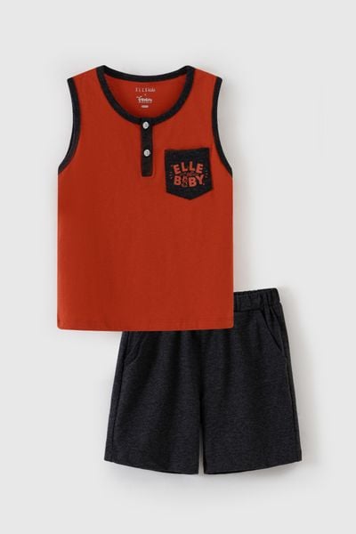 Bộ thun sát nách bé trai Rabity x ELLE Kids- designed in Paris 82034