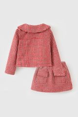 Set dạ 2 món áo khoác + chân váy bé gái Rabity x ELLE Kids - designed in Paris 83014