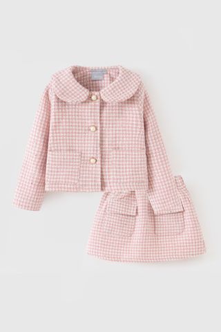 Set dạ 2 món áo khoác + chân váy bé gái Rabity x ELLE Kids - designed in Paris 83014