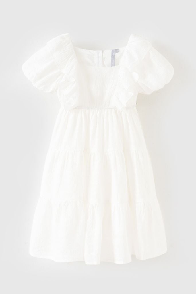 Đầm váy thô ngắn tay bé gái Rabity x ELLE Kids- designed in Paris 83018