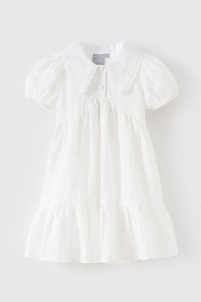 Đầm váy thô cổ sen ngắn tay bé gái Rabity x ELLE Kids - designed in Paris 83039