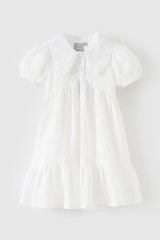 Đầm váy thô cổ sen ngắn tay bé gái Rabity x ELLE Kids - designed in Paris 83039