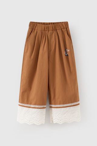 Quần kaki dài bé gái Rabity x ELLE Kids - designed in Paris 842.001