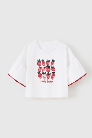 Áo thun ngắn tay bé gái Rabity 900.004