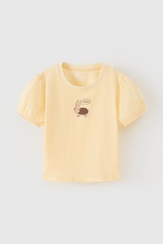 Áo thun ngắn tay Vintage bé gái Rabity 900.023