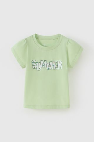 Áo thun ngắn tay Vintage bé gái Rabity 900.030