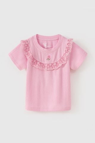 Áo thun ngắn tay bé gái Rabity 900.039