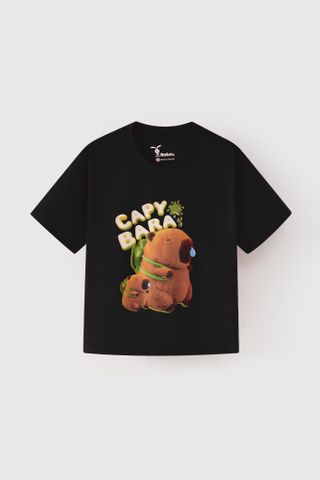 [Độc quyền Online] Áo thun ngắn tay Capybara bé trai/bé gái Rabity 900.070 (Áo form rộng lùi 1 size)