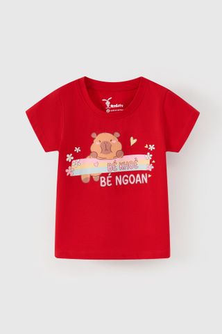 Áo thun ngắn tay bé gái Rabity 900.090