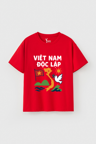 [Độc quyền Online] Áo thun tay ngắn Việt Nam Độc Lập bé trai/bé gái Rabity 900.902