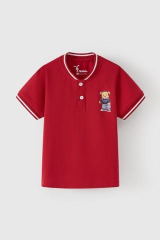 [Độc quyền Online] Áo thun polo tay ngắn gấu thể thao bé trai Rabity 901.006