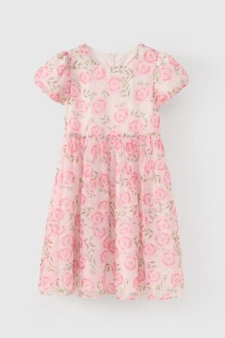 Đầm váy voan hoa ngắn tay bé gái Rabity 953.022